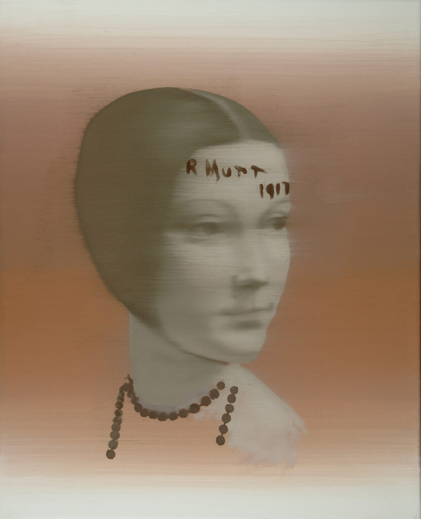 Dama 2010 oil casein on canvas 50x40cm